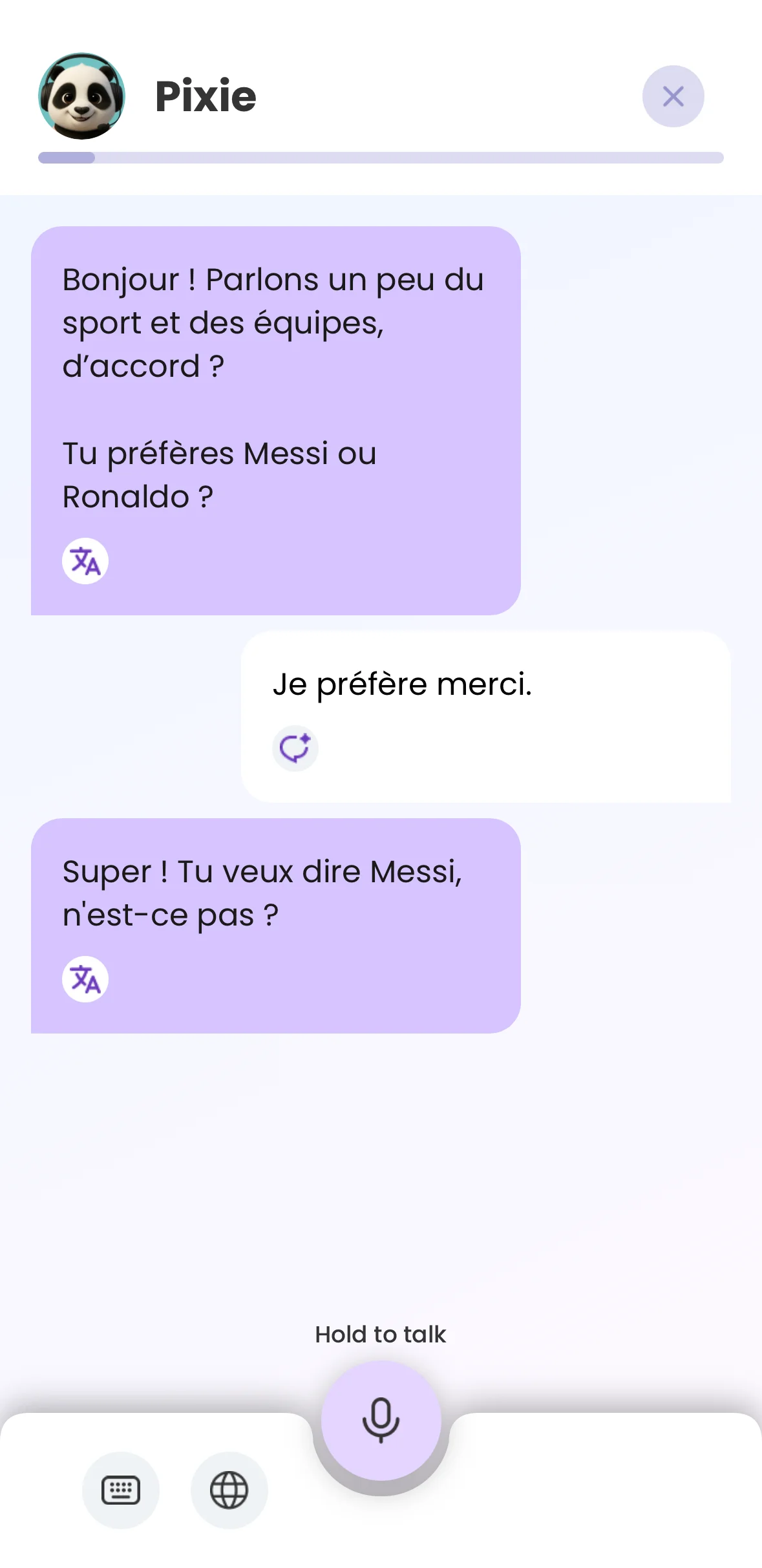 AI speaking session