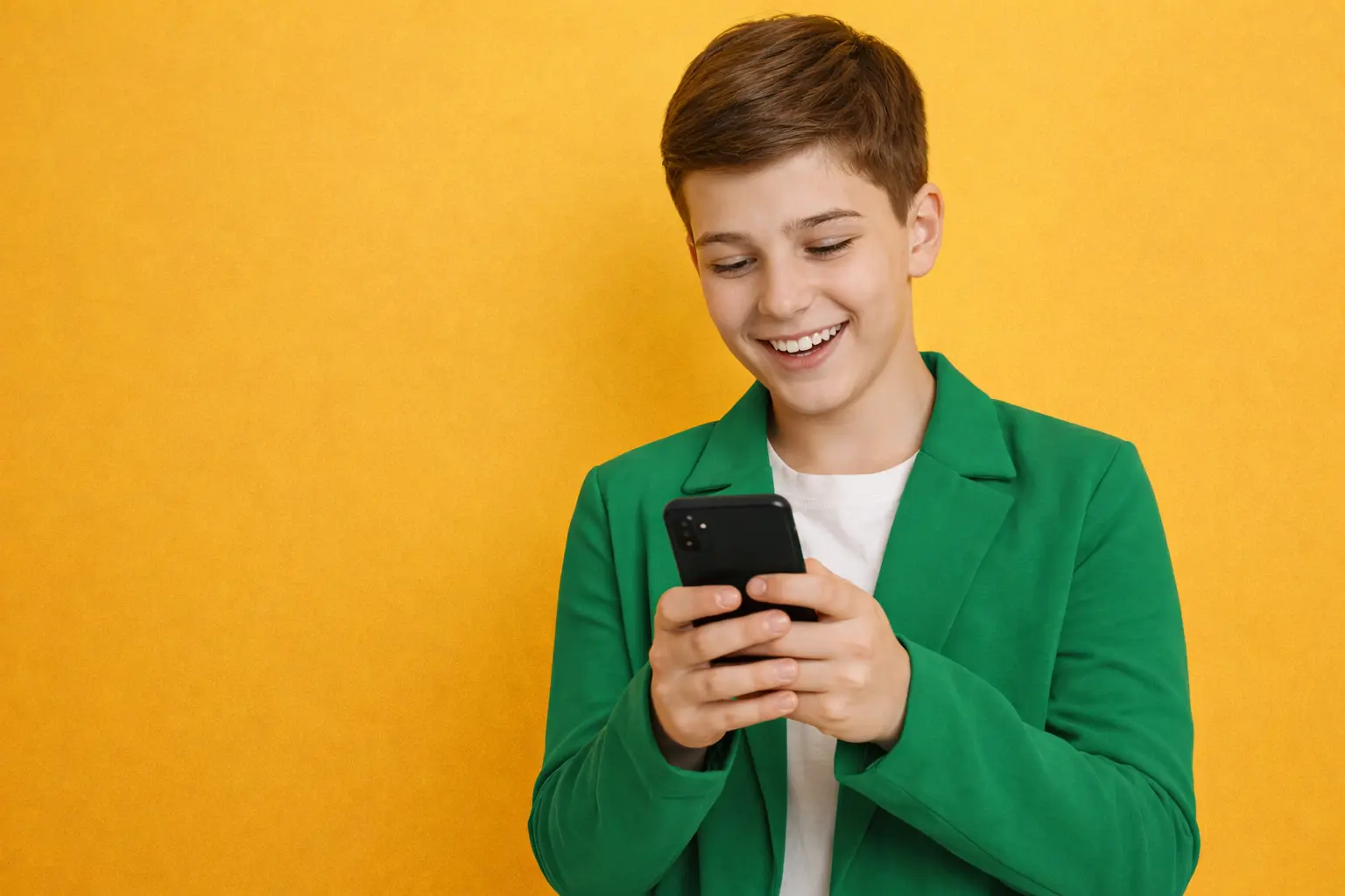 Happy students learning and practicing foreign languages